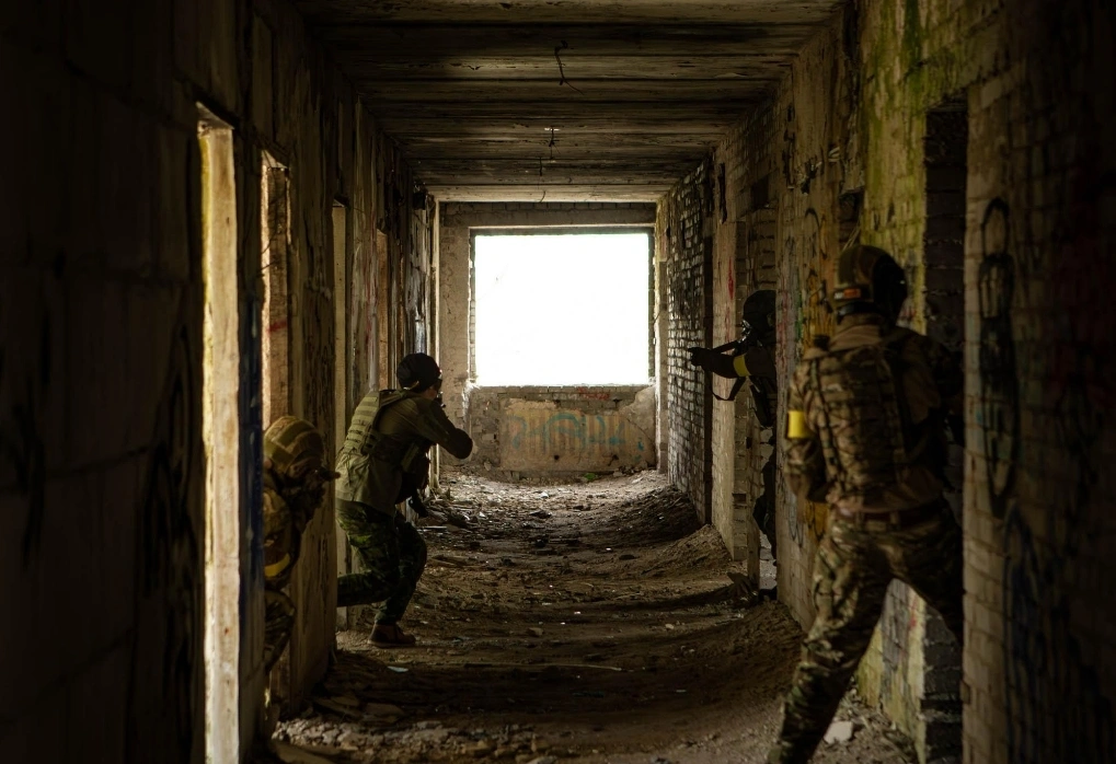 Airsoft field landscape in Estonia